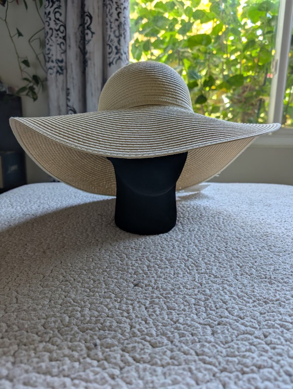 NWT A New Day Cream Wide Brim Floppy Straw Hat